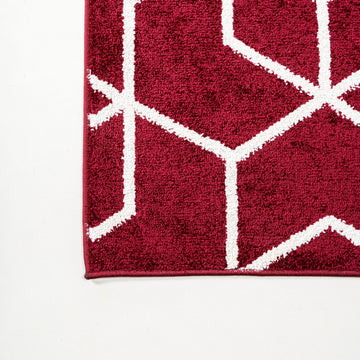 Tumbling Blocks Modern Geometric Area Rug 2